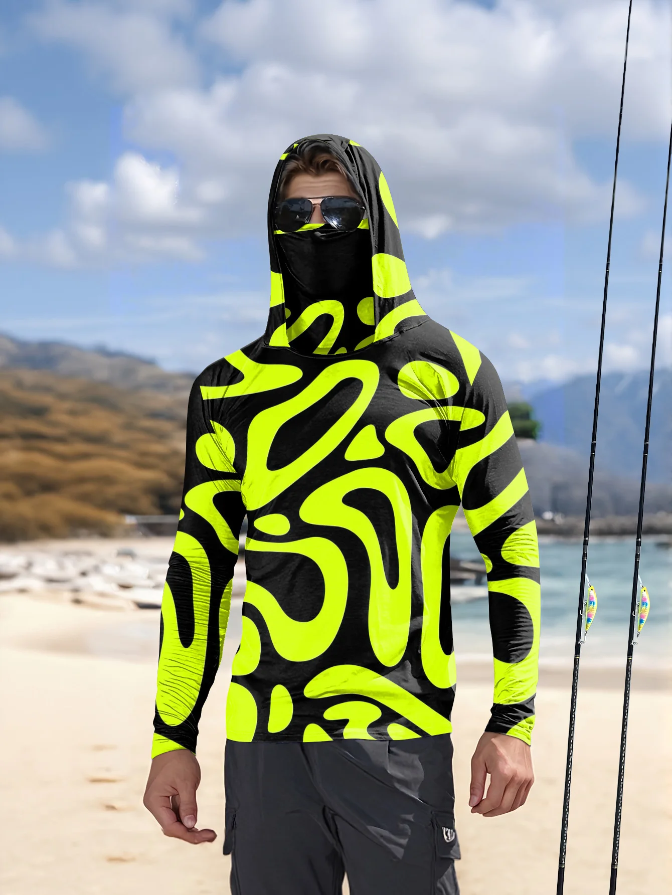 2026 Summer New Style Men's Long-Sleeved Shirt with 3D Pattern Print for Sporty and Casual Wear Comfortable and Soft – Buy with Discount from AliExpress