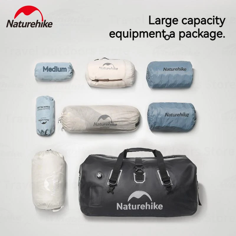 Naturehike Outdoor Humpbag Waterproof  Motorcycle Tail Bag Bicycle Bag Camping Travel Luggage Carrier Portable Storage Bag IPX7