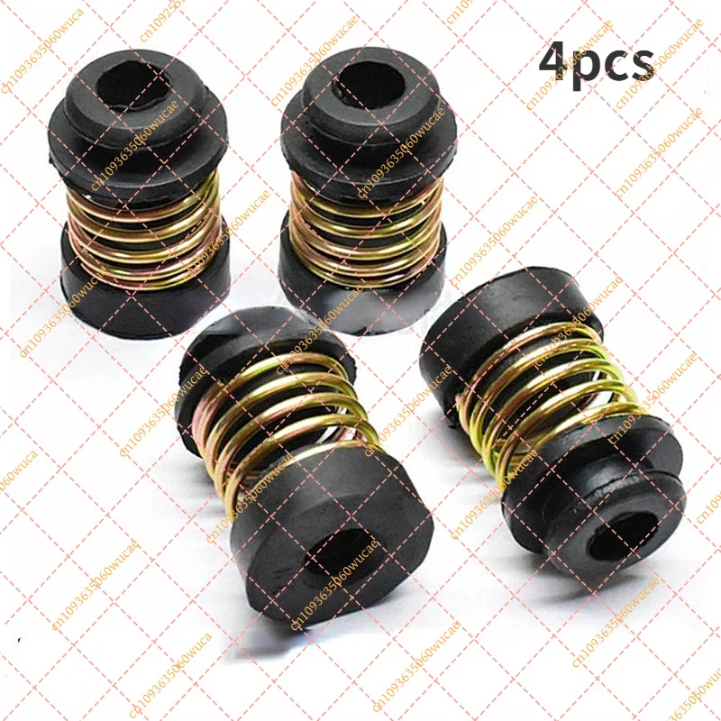 4pcs Refrigerator Compressor Shock Absorber Pad Rubber Mounting Feet Anti-Vibration Spring Mat for Freezer Cooling Parts