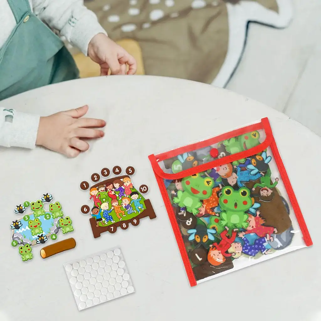 

Felt Story Board Kindergarten Teaching Aid Teaching Figures Craft Gifts Kits