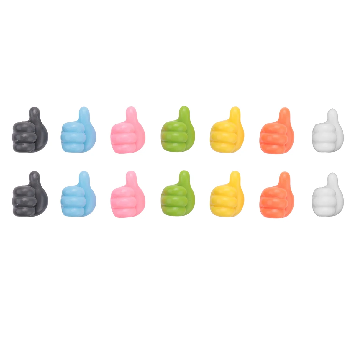 ตะขอติดผนังซิลิโคน14ชิ้น, ตะขอติดผนังอเนกประสงค์มีกาวในตัวสำหรับจัดเก็บข้อมูลสาย/หูฟัง