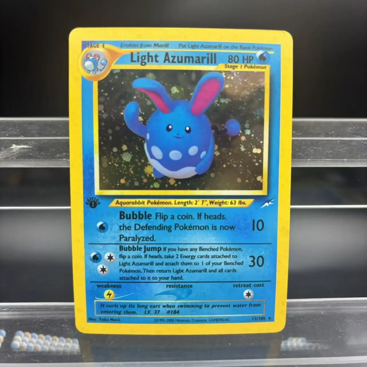 TCG DIY-collectiekaarten Dark Ampharos Light Azumarill Dark Houndoom NL Self Made Single Card Classic Game Anime Card Gift Toy