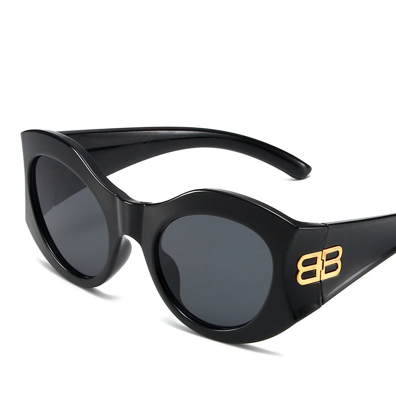 RBROVO occhiali da sole Vintage oversize personalità donna Simple 2024 Eyewear donna/uomo Punk Retro occhiali donna Gafas De Sol Mujer