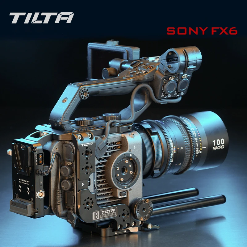 TILTA  FX6 cage ES-T20-C-V Camera Cage Rig Advanced Kit for Sony FX6 V-Mount Top Handle