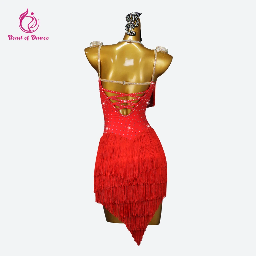 Nouveau Costume de danse latine nouvelle robe de soirée Sexy vêtements de soirée femmes Dancewear jupe 2025 filles bal enfants élégant Costume à franges