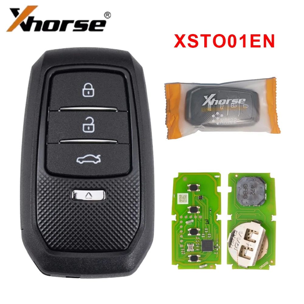 1PCS Xhorse XSTO01EN XM38 Universal Smart Key For Toyota Lexus Global Version 4D 8A 4A All In One Chip 315 434Mhz With Key Shell