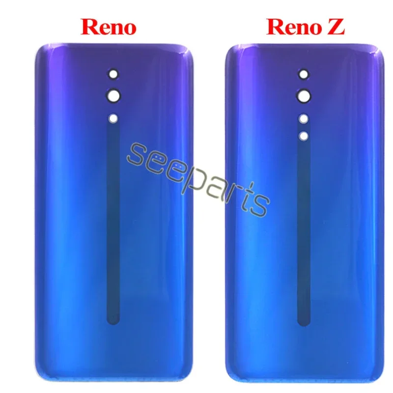 NEW 6.4\'\' For Oppo Reno / Reno Z Back Battery Cover Door Housing Case Rear Glass Lens Parts Replacement