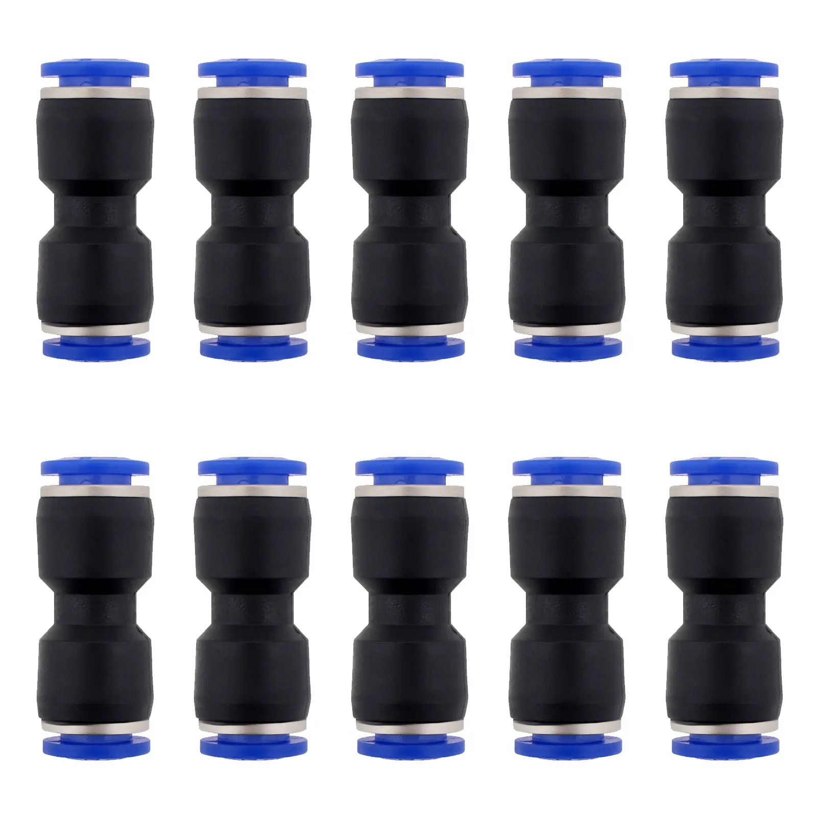 10PCS 4mm 6mm 8mm 12mm 14mm Pneumatic Fitting Pipe Connector Tube Air Quick Fittings Water Push In Hose Couping Tools