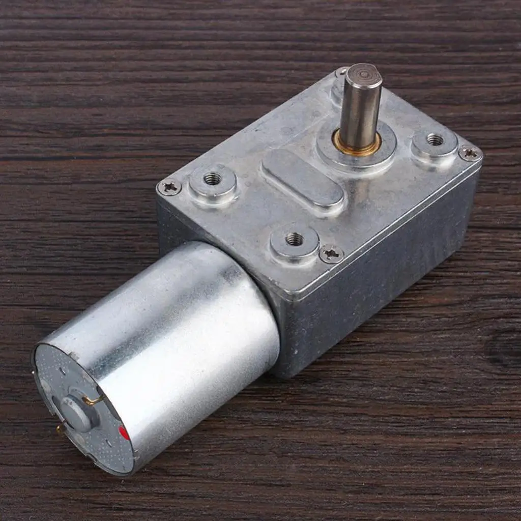 Full Metal DC Gear Motor Mini Worm Gearbox Speed Reducer Motor for Household Appliances and Automatic Systems