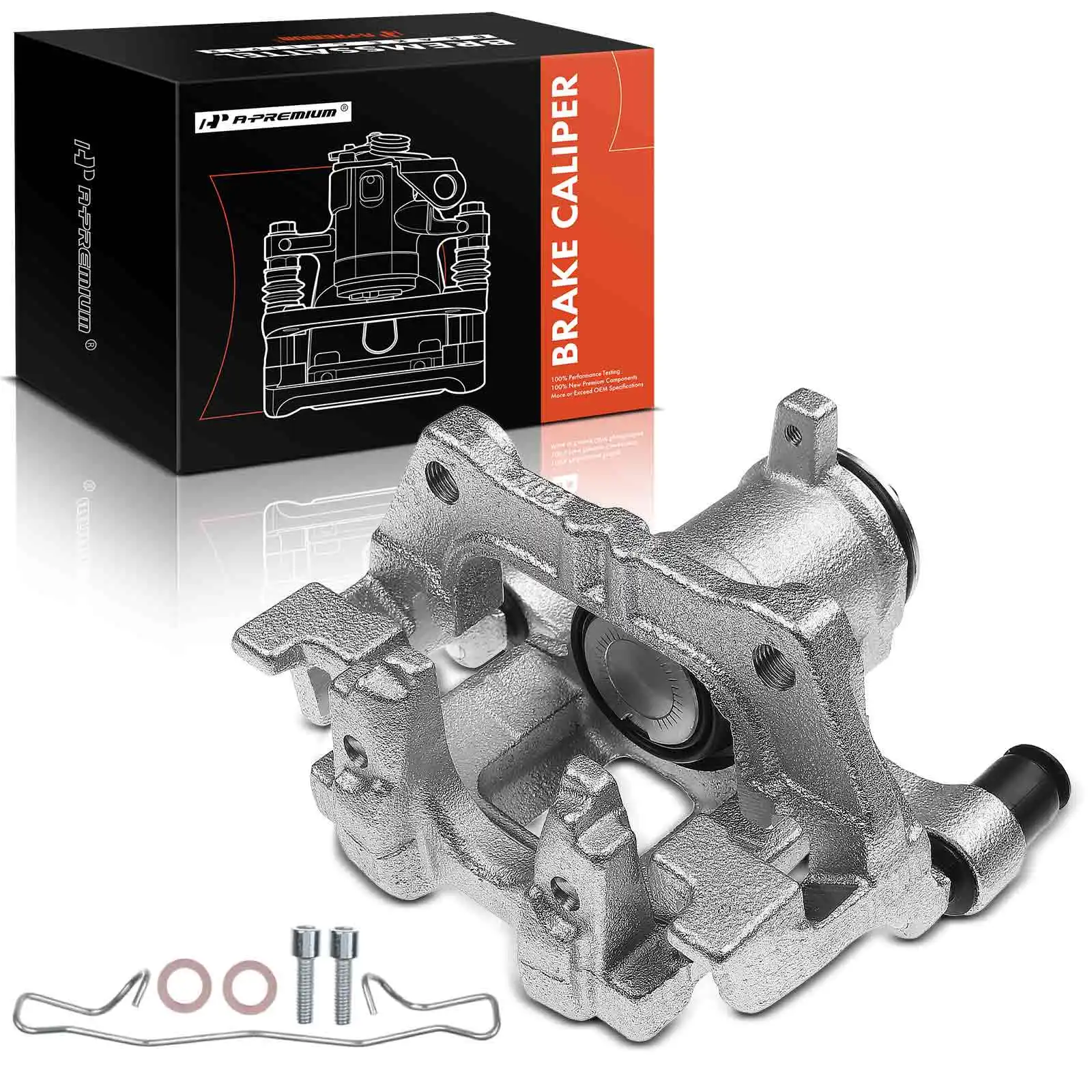 A-Premium Rear Left Side Brake Caliper with Bracket for Honda Civic 2016-2024 Accord 2018-2021 Insight 2019-2022 Acura Integra