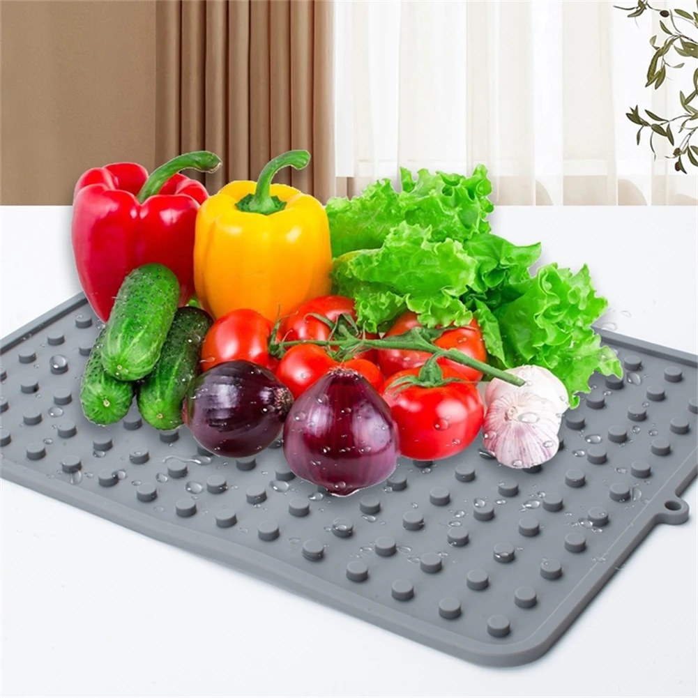 Heat-resistant Mat Non-Slip Drain Pad Countertop Protection Fast Drying Kitchen Mat Multi-purpose Mat Easy To Clean