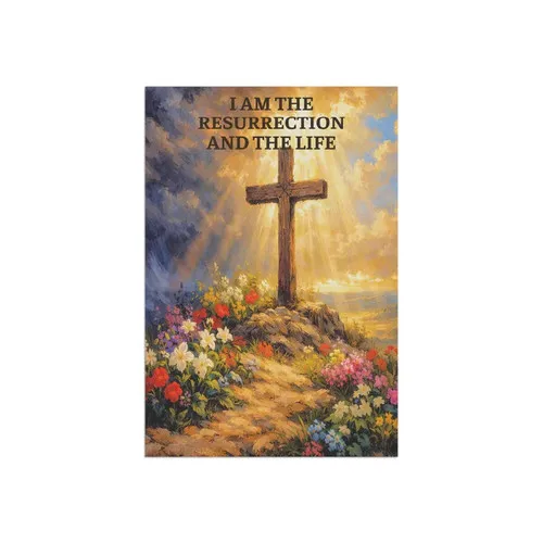 Personalized Christian Easter Resurrection Garden Flag House Banner Outdoor UUI GGX