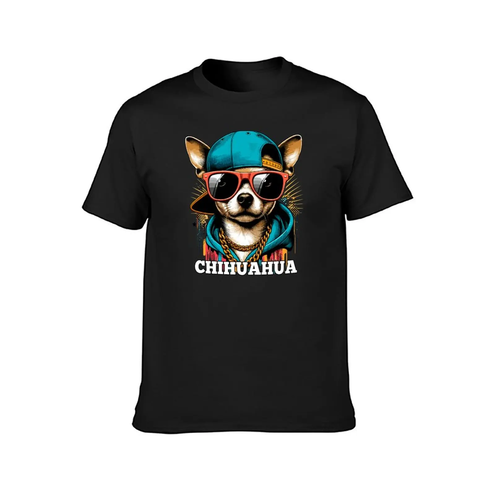 Cool Chihuahua dog sunglasses gift T-Shirt boys animal print sweat funnys T-shirt men