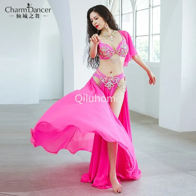 Belly Dance Performance Wear Double Slit Large Swing Skirt Oriental Dance Group