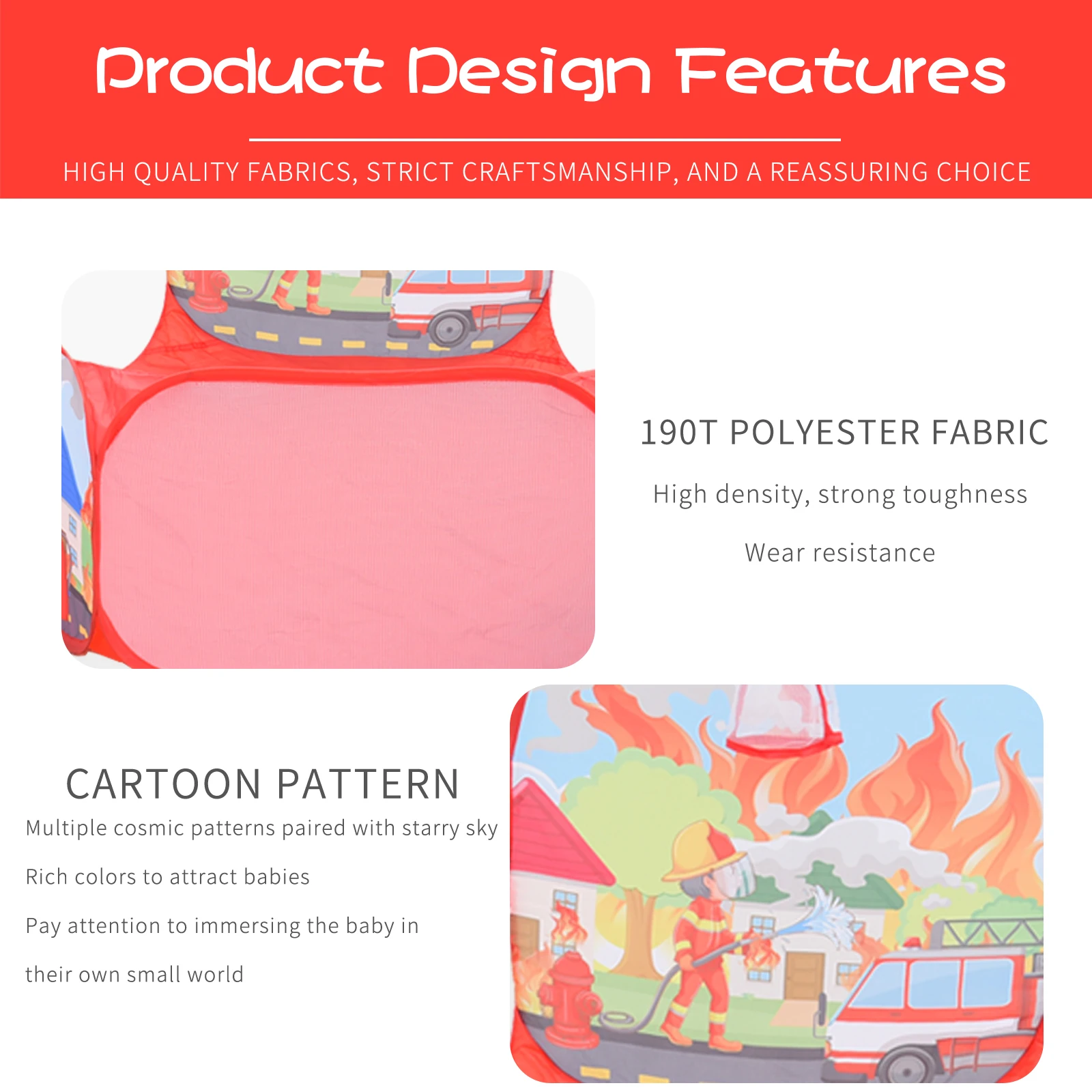 어린이 볼 풀 텐트, 휴대용 접이식 볼 피트 놀이 텐트, 바구니 포함, 야외 실내 스포츠 교육 장난감, 명절 선물