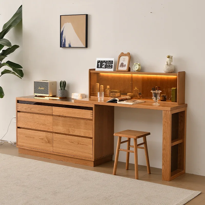 Dresser makeup table Nordic bedroom chest desk combination corner retractable free shipping storage