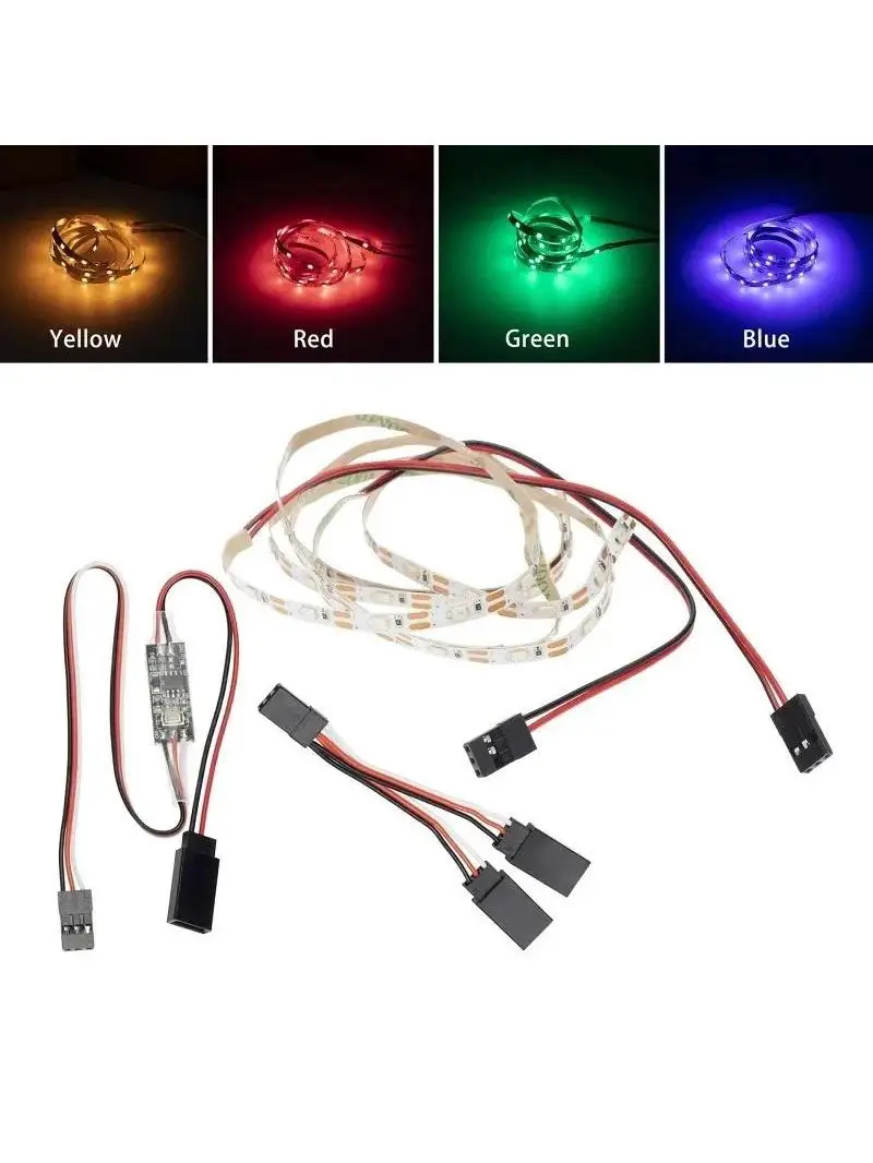 Bande lumineuse LED télécommandée Super brillante, pour AR Wing Skyhunter RC, avion à aile fixe, accessoire de voiture RC
