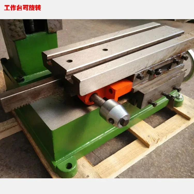 X1514 simple horizontal multi-function milling machine, copper wire motor 750w small horizontal milling machine with worktable