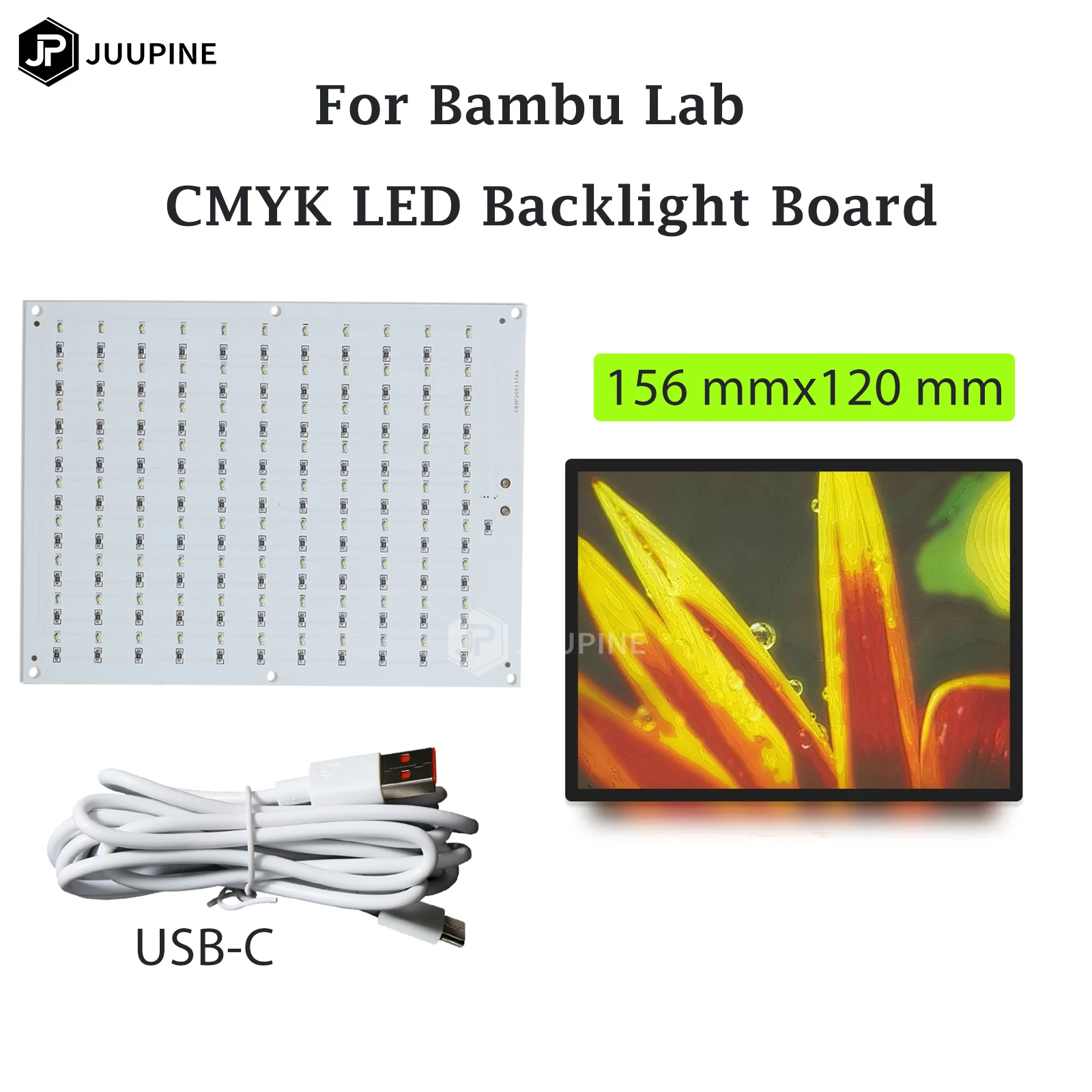 For Bambu Lab CMYK LED Backlight Board Bambu Lab PLA CMYK Lithophane Bundle 3D Print Lithophane Photo