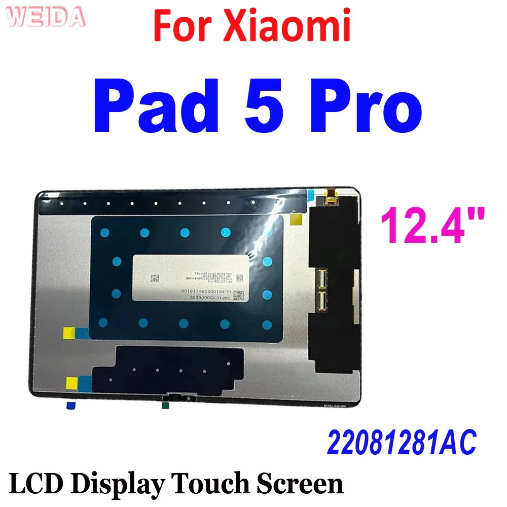 

12.4" Original LCD For Xiaomi Pad 5 Pro 12.4 LCD Display Touch Screen Assembly for XIAOMI MI PAD 5 Pro MiPad 5 pro 12.4 LCD