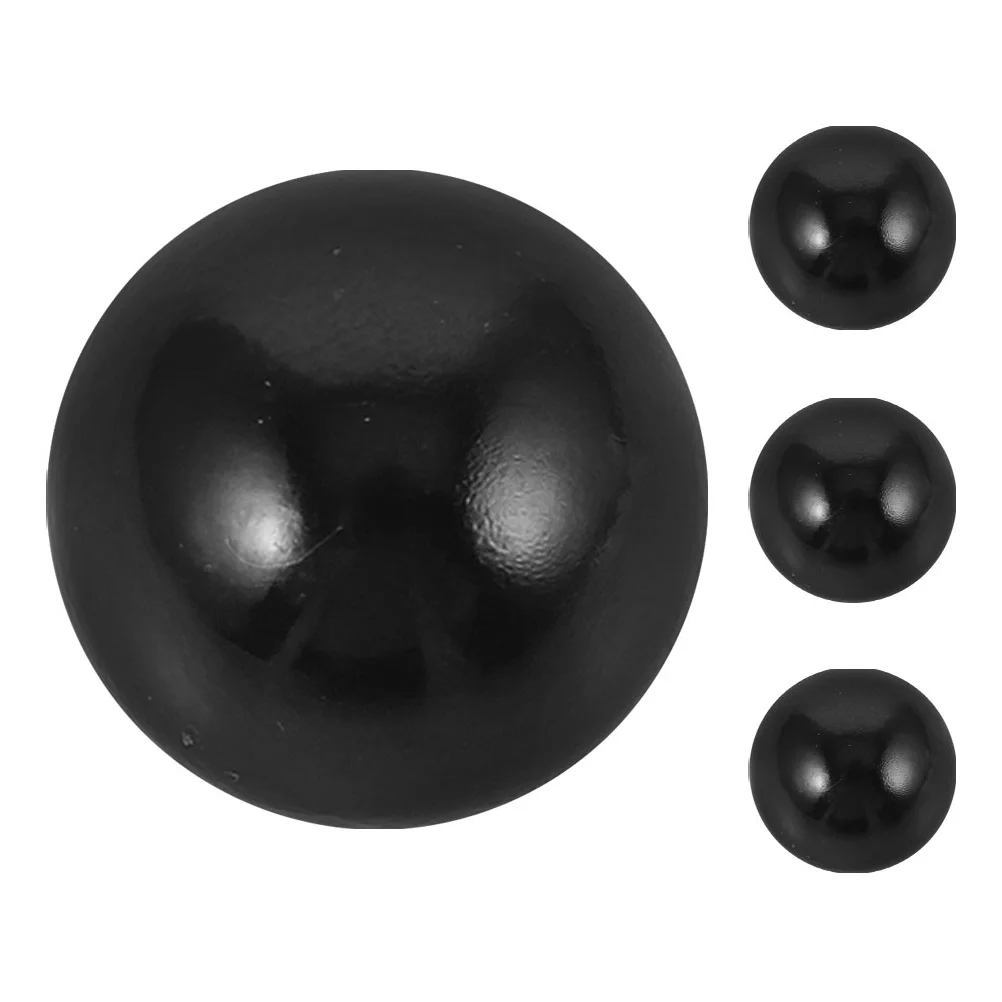 

4Pcs Pinball Machine Balls Black Plastic Replacement Balls Smooth Size for Pinball Games Accessories