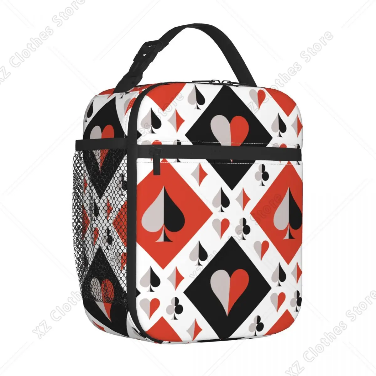 Insulated Lunch Bags Poker Playing Card Product Lunch Food Box Fashion Cooler Thermal Lunch Box For Outdoor