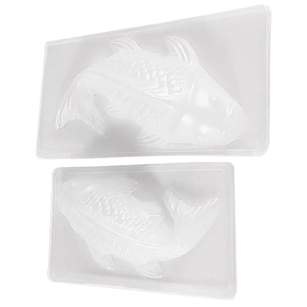 

2Pcs Plastic Carp Mold for DIY Chocolate Jelly Rice Cake Pudding Making Molds Kitchen Baking Dessert Tools Fish Shape