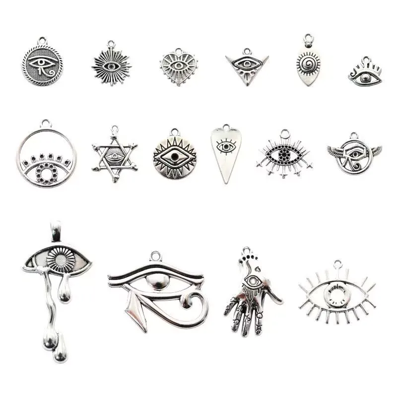 Ретро Панк Косплей Ветер Лотос Глаз Подвеска DIY Ювелирные Изделия Из Сплава Подвеска 16 Стилей