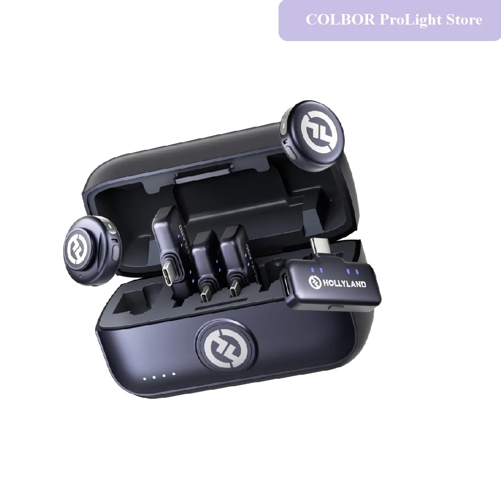 Hollyland Lark M3(4Tx+Camera Rx+Usb-C Rx)Wireless Microphone,detailed Audio Noise Cancellation 300M