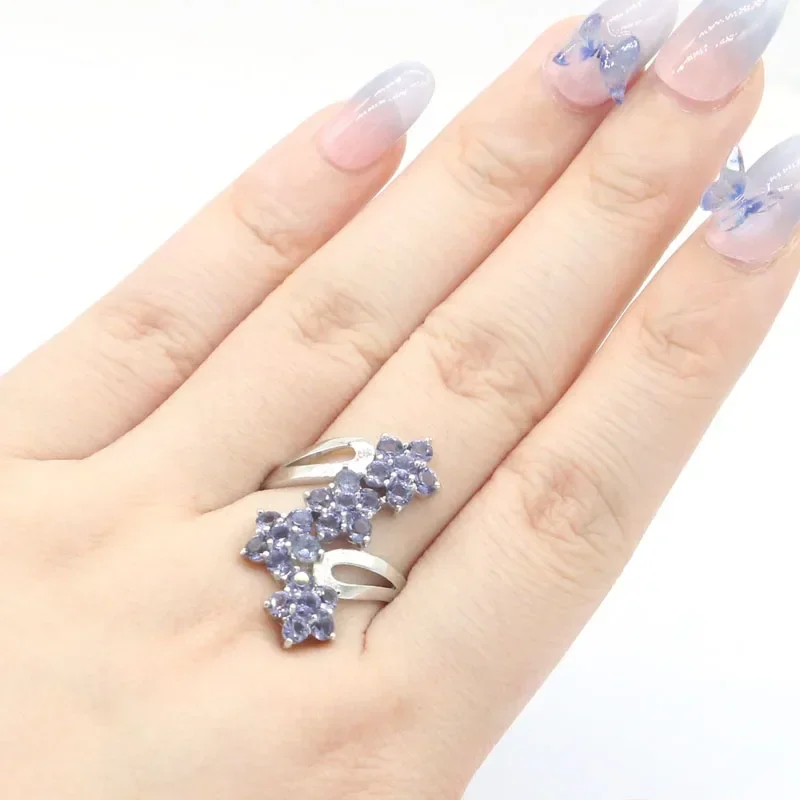 5 جرام مخصص 925 الصلبة خاتم فضة استرليني بيان جديد ايوليت البرتقال السبيسارتين العقيق الأحمر الدم الياقوت مجوهرات للمرأة #6