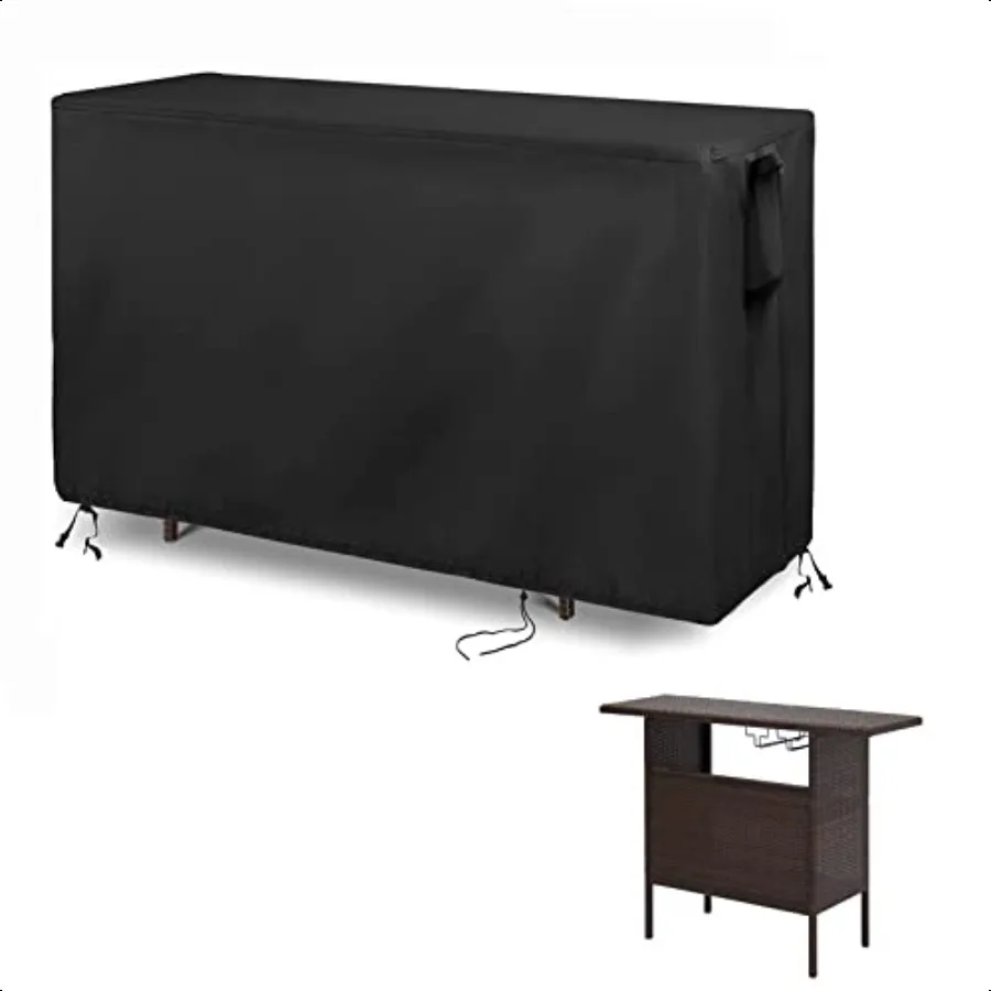 

Outdoor Table Cover for Outdoor Bar Table 55 Inch Waterproof Patio Bar Table Cover for Outdoor Prep Tables 55''L x 19''W x 36''