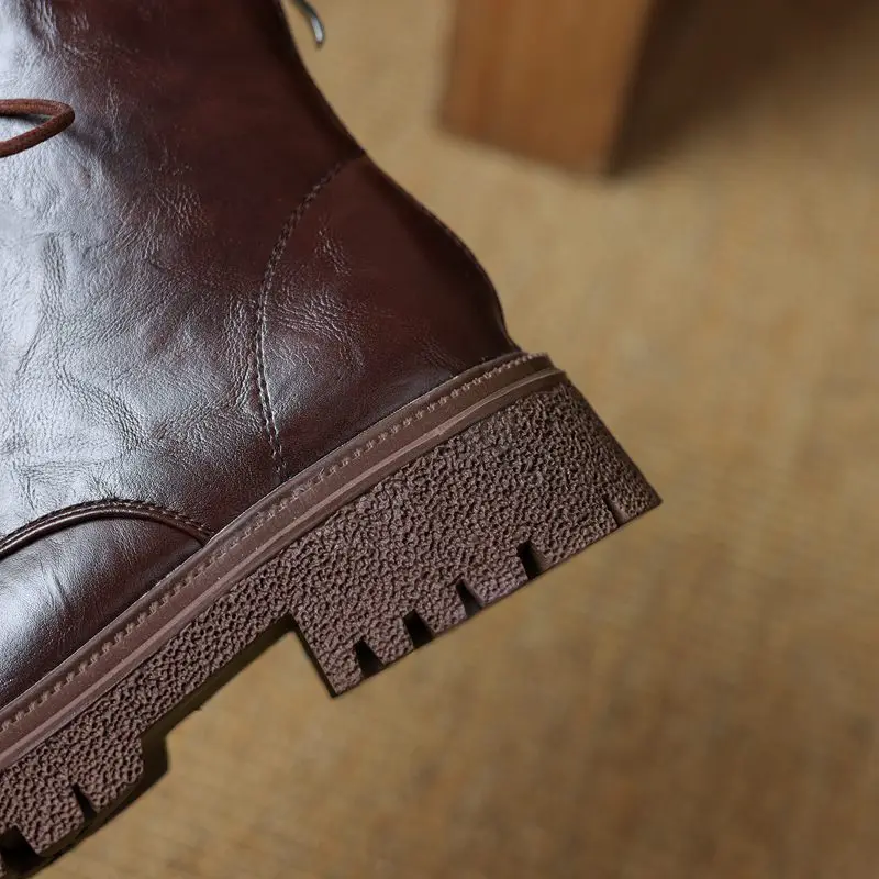 

ASILETO Британские женские ботильоны с круглым носком на шнуровке Mortorcycle на толстом каблуке 4 см на шнуровке 41 42 43 для отдыха на каждый день Черный