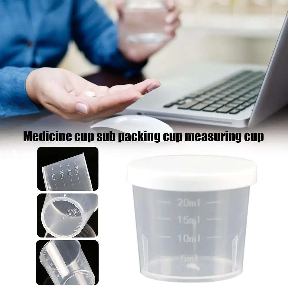 New High-end Measuring Cup Multi-purpose Measuring Cup With Lid Lid Transparent Plastic Graduated Makeup Cup