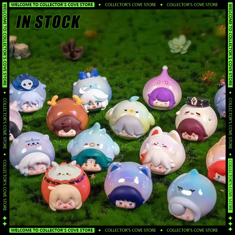 Genshin Impact Blind Box Anime Figures Mini Statue Game Surprise Box Q Version Kamisato Figurine Room Decoration Xmas Gifts Toys