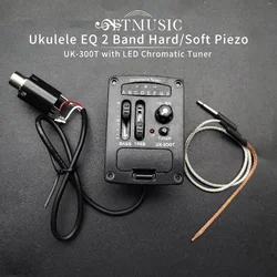 UK-300T Ukulele Piezo Gitaar Pickup Voorversterker 2-Band Eq Equalizer Tuner Systeem Uk Pickup