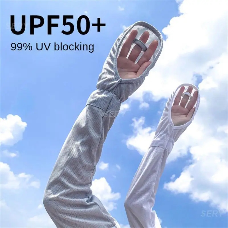 1~10PAIRS Loose Fitting Sunscreen Gloves Ventilate Sleeve Ice Fabric Summer Ice Silk Sleeves Arm Covers Sunscreen Sleeves