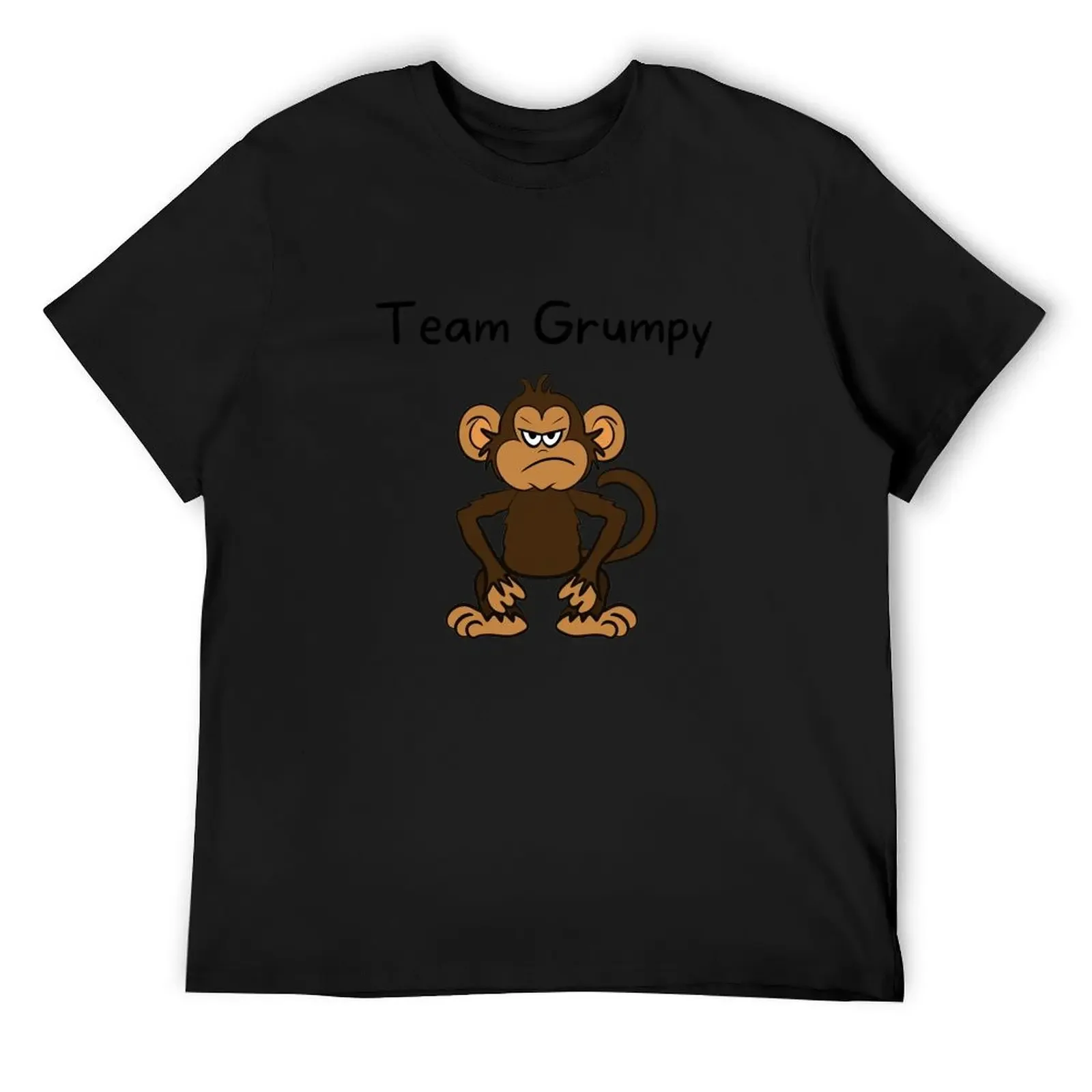 

Team Grumpy - Monkey Cartoon Drawing T-Shirt customizeds Louboutins croswit shirt man blue archive men clothings