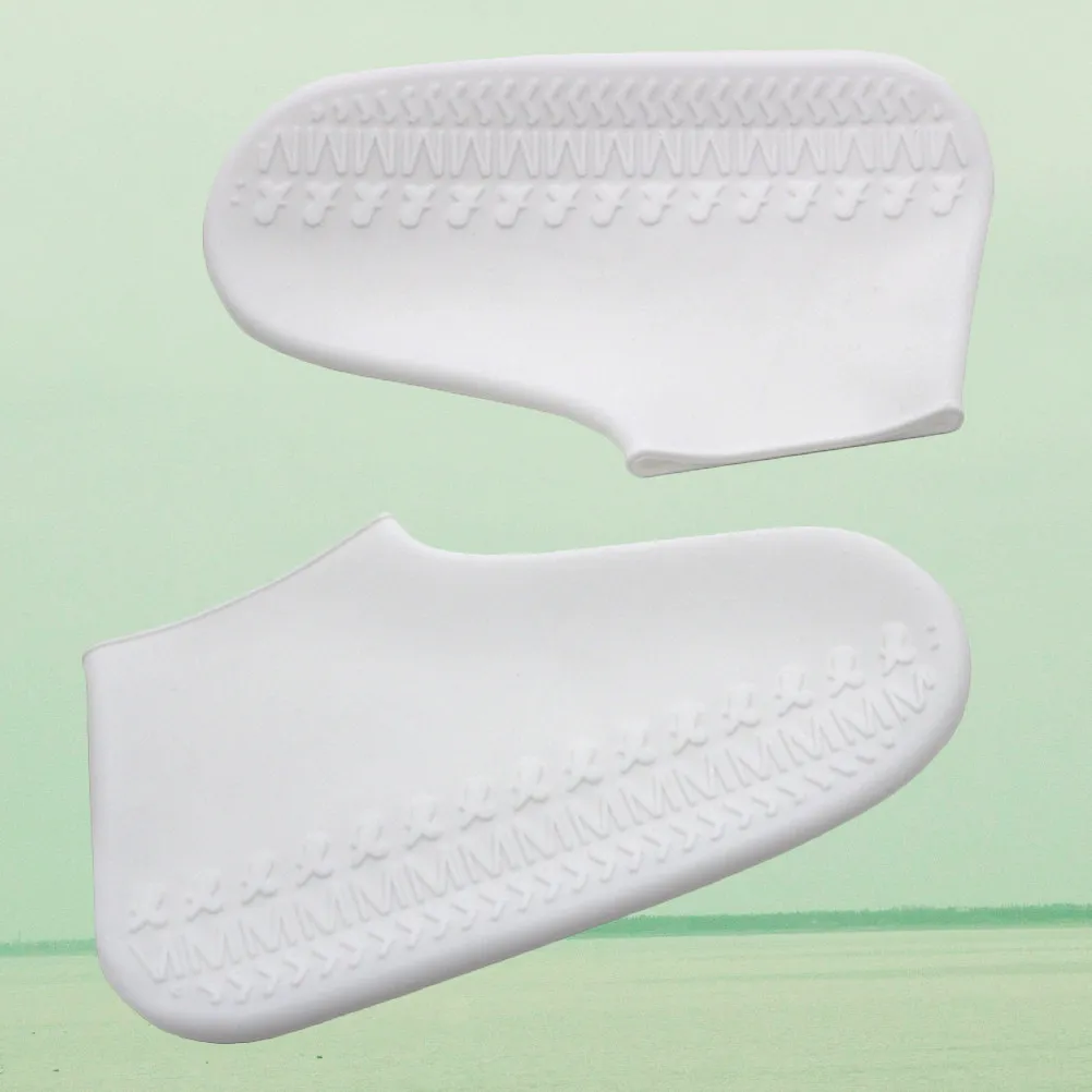 

1Pair Reusable Silicone Rainproof Shoe Covers Waterproof Anti-Slip Mud Guard Foldable Washable Shoe Protector for Men Women