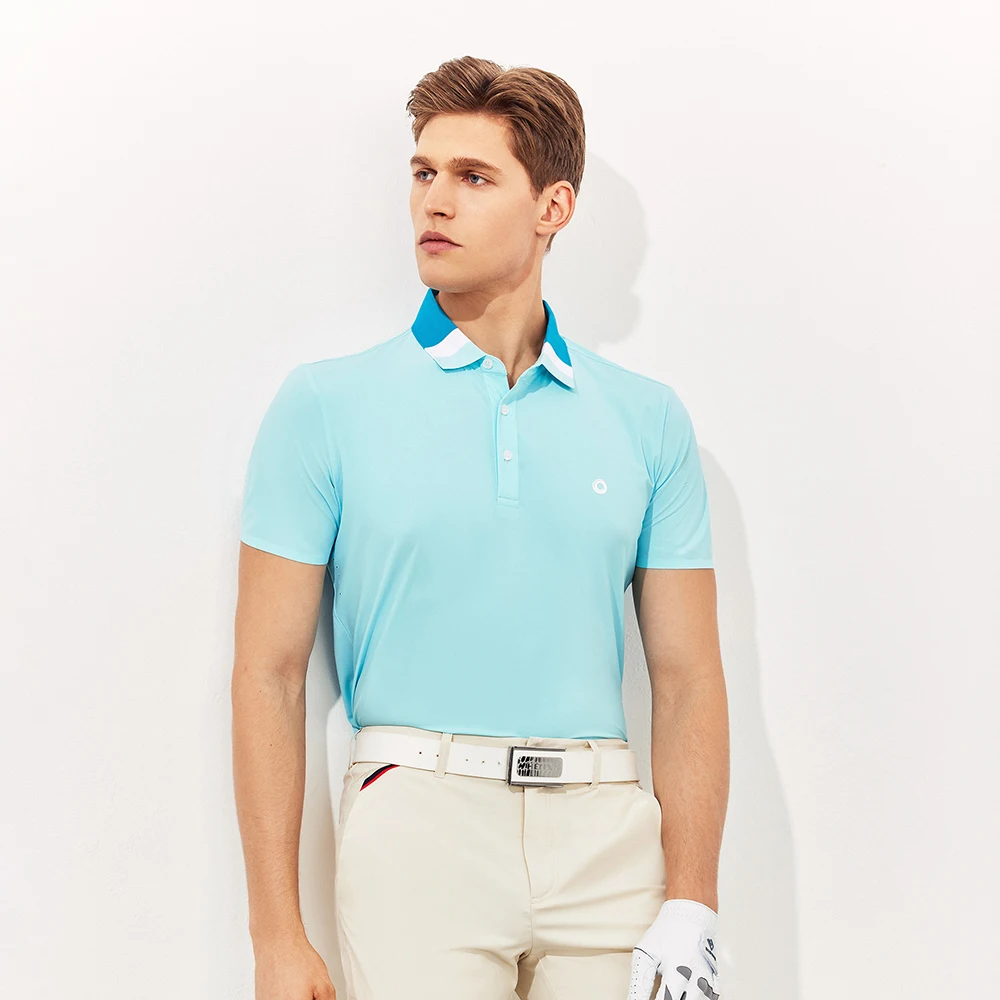 HELIX Summer Casual T-shirts Mens Short Sleeve Polo Shirts Quick Dry Tee Sports Golf Pullover