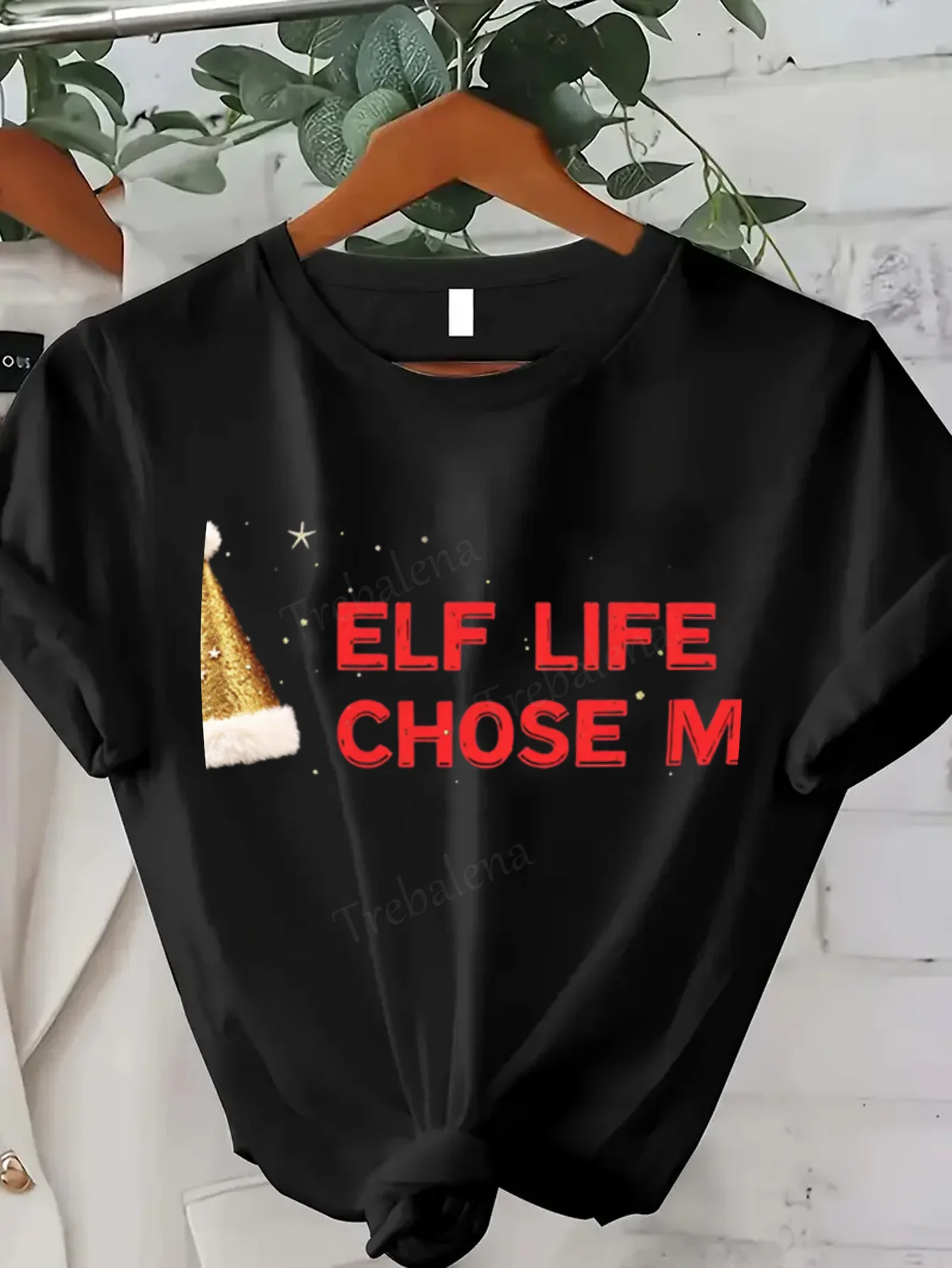 

Women T-shirt Elf Life Chose Me - Festive Christmas Women's Tee