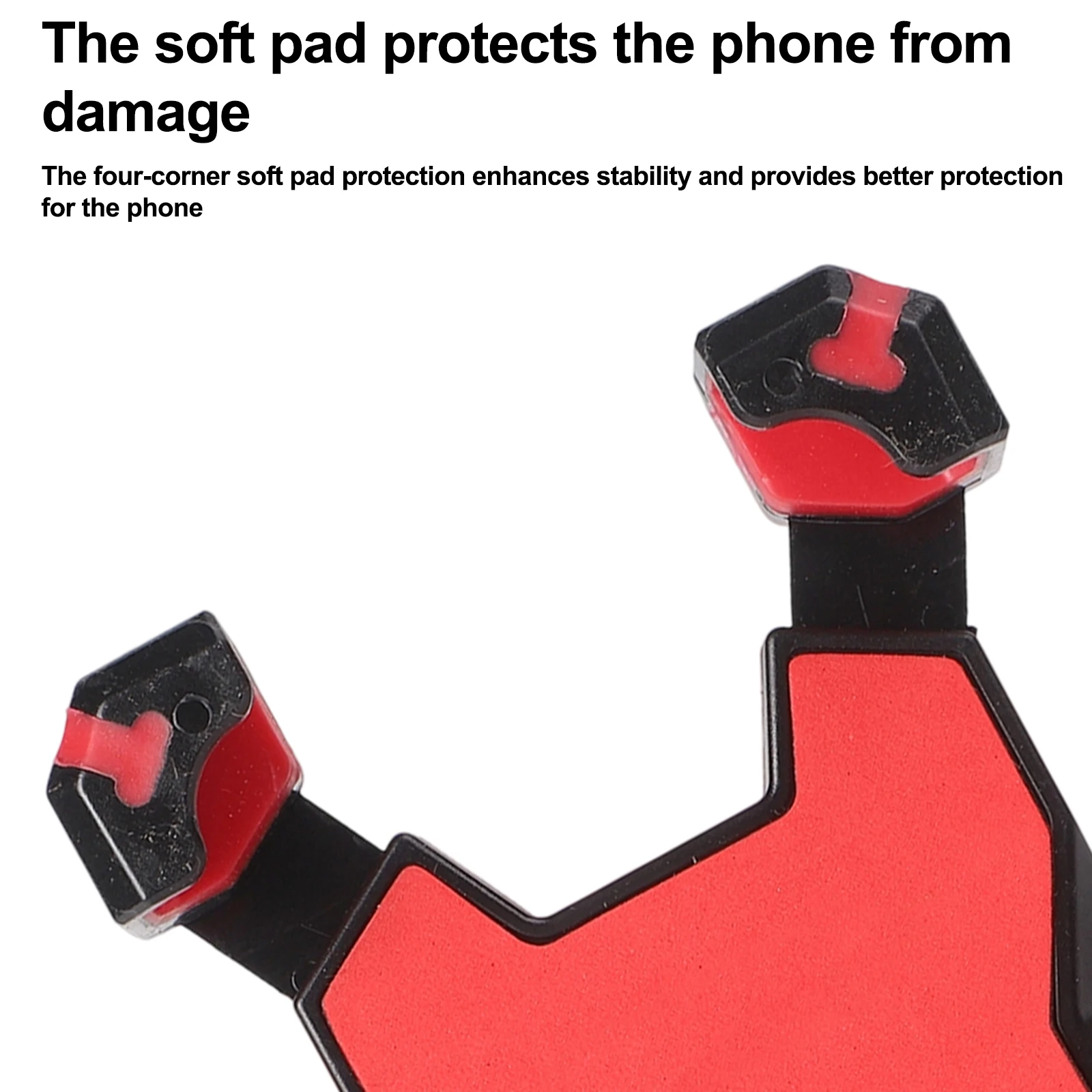 

Mobile Device Access Black Bicycle Phone Holder Motorcycle Phone Holder 360 Degree Rotation Anti-Scratch Protection