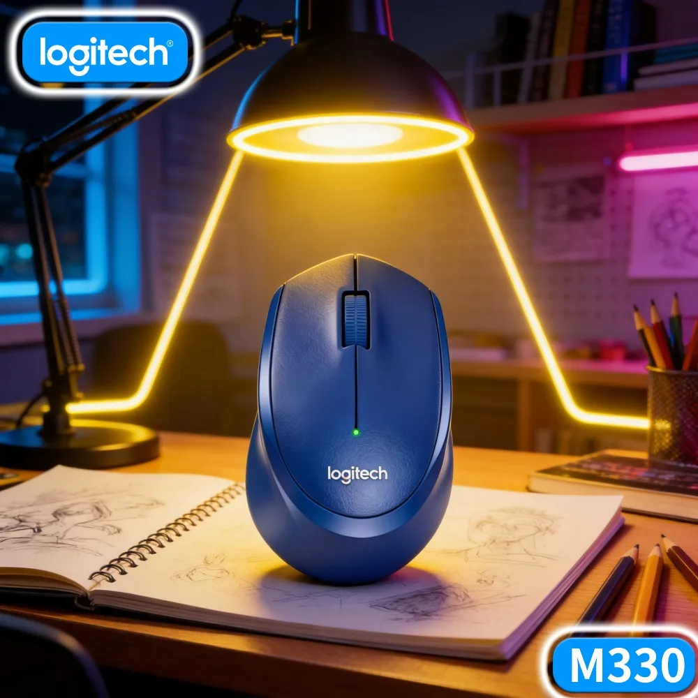 Wireless Freedom Experience Logitech M330 Silent Mouse Remove Cable Restriction Bring Flexible Desk Operating Position