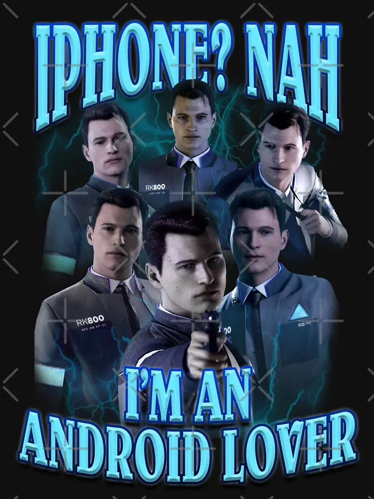 Android Lover - Connor Detroit Become Human Essential T-Shirt Men Women Clothes Oversized Cotton Tees New Fashion Top Tees