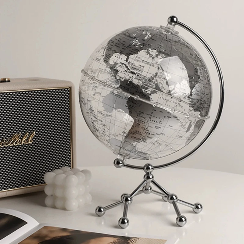 

Transparent Globe Light Luxury High-end Ornament Living Room Wine Cabinet Study Office Desktop Home Accessories Decoration Decor