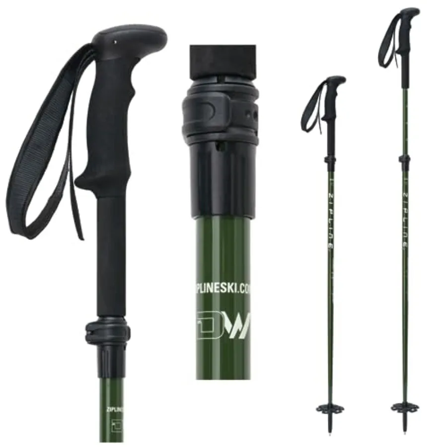 

Регулируемые лыжные палки из графитового композита для бэккантри и альпинизма - легкие, прочные, с эргономичной рукояткой, различные варианты захвата, Des