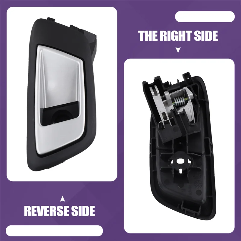 자동차 후면 내부 도어 핸들 어셈블리 Ford Fiesta 2009-2014 Right 용 내부 당김 핸들