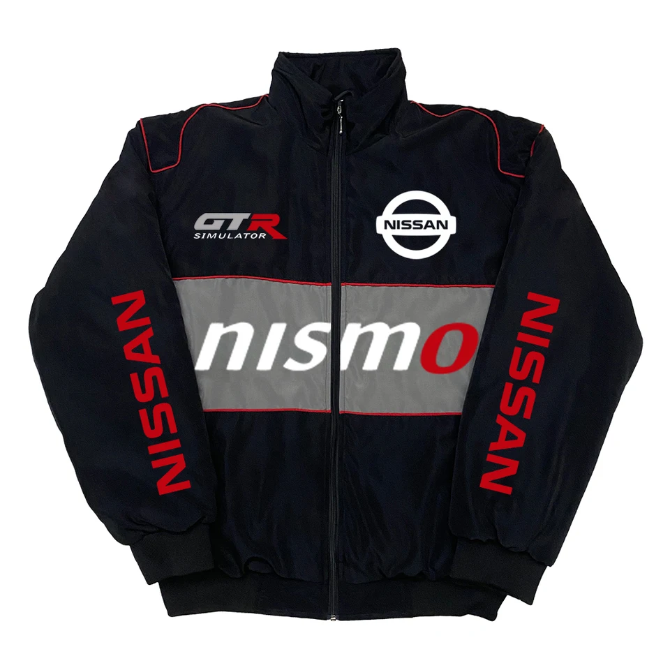 NISSAN AW8081 ジャケット ３Ｌサイズ ブラック/レッド Godzilla Essential Track Jacket – Red and Black Edition