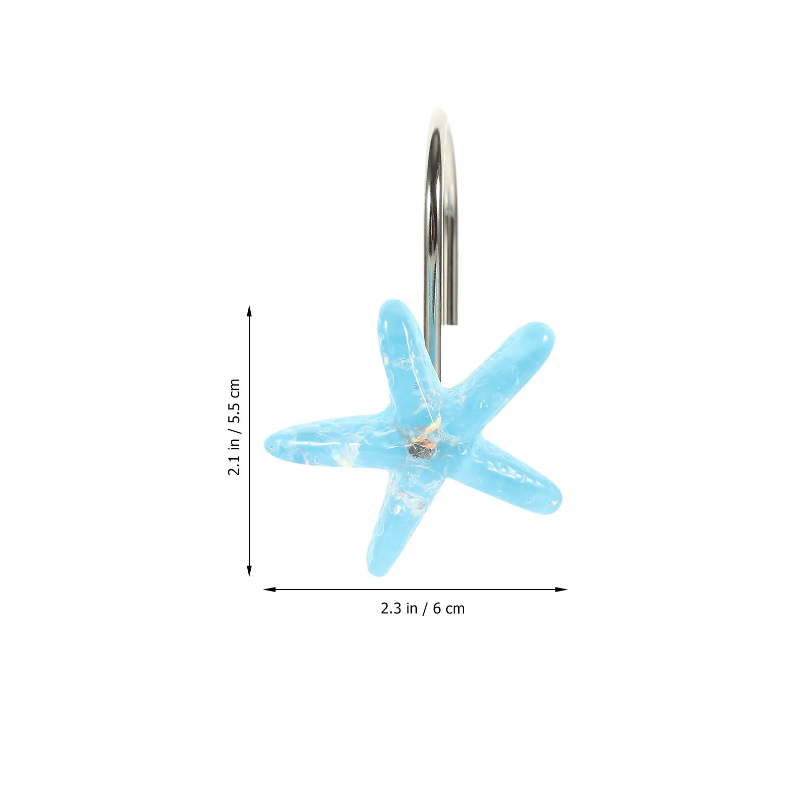 Shower Curtain Hooks Rust Proof Smooth Sliding Low Noise Bathroom Hooks for Shower Rod Decorative Cute Household Curtain
