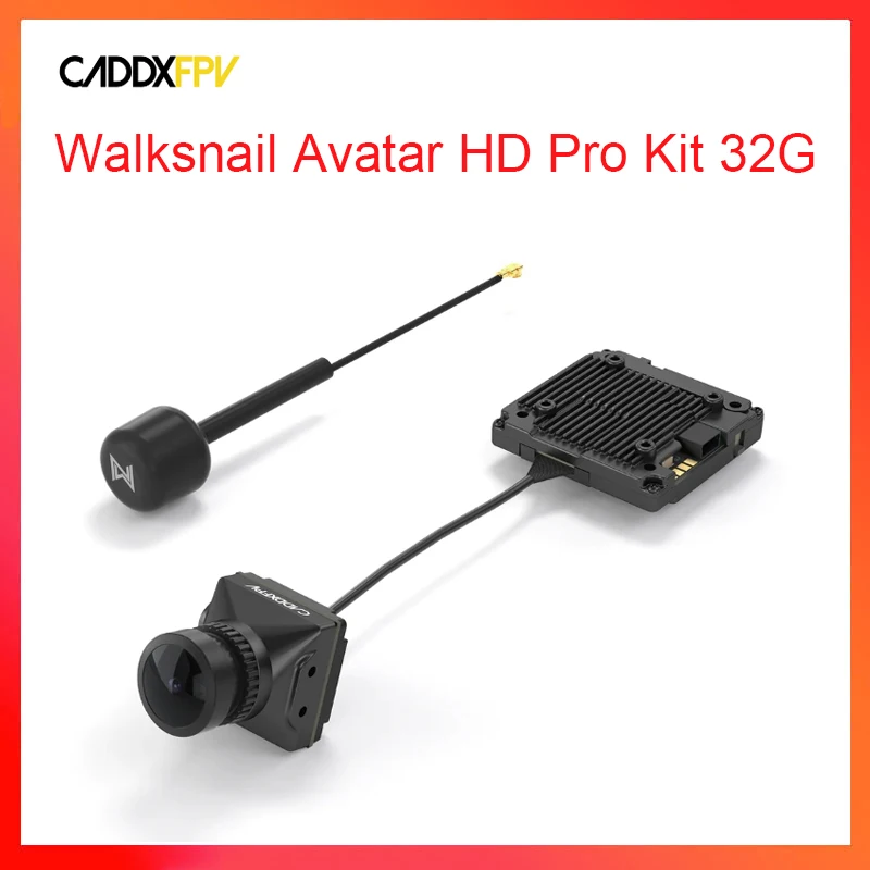 

Caddx Walksnail Avatar HD Pro Kit 1080P/60fps 1,8 дюймов Starvis Ⅱ Sensor Pro Camera 32G встроенное хранилище Gyroflow V2 VTX CaddxFPV