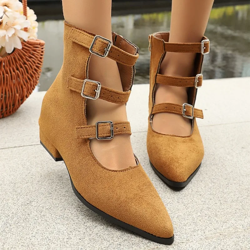 Fashionable Sandals for Outer Wear 2026 Summer New Versatile Three-breasted Hollow Women's Shoes